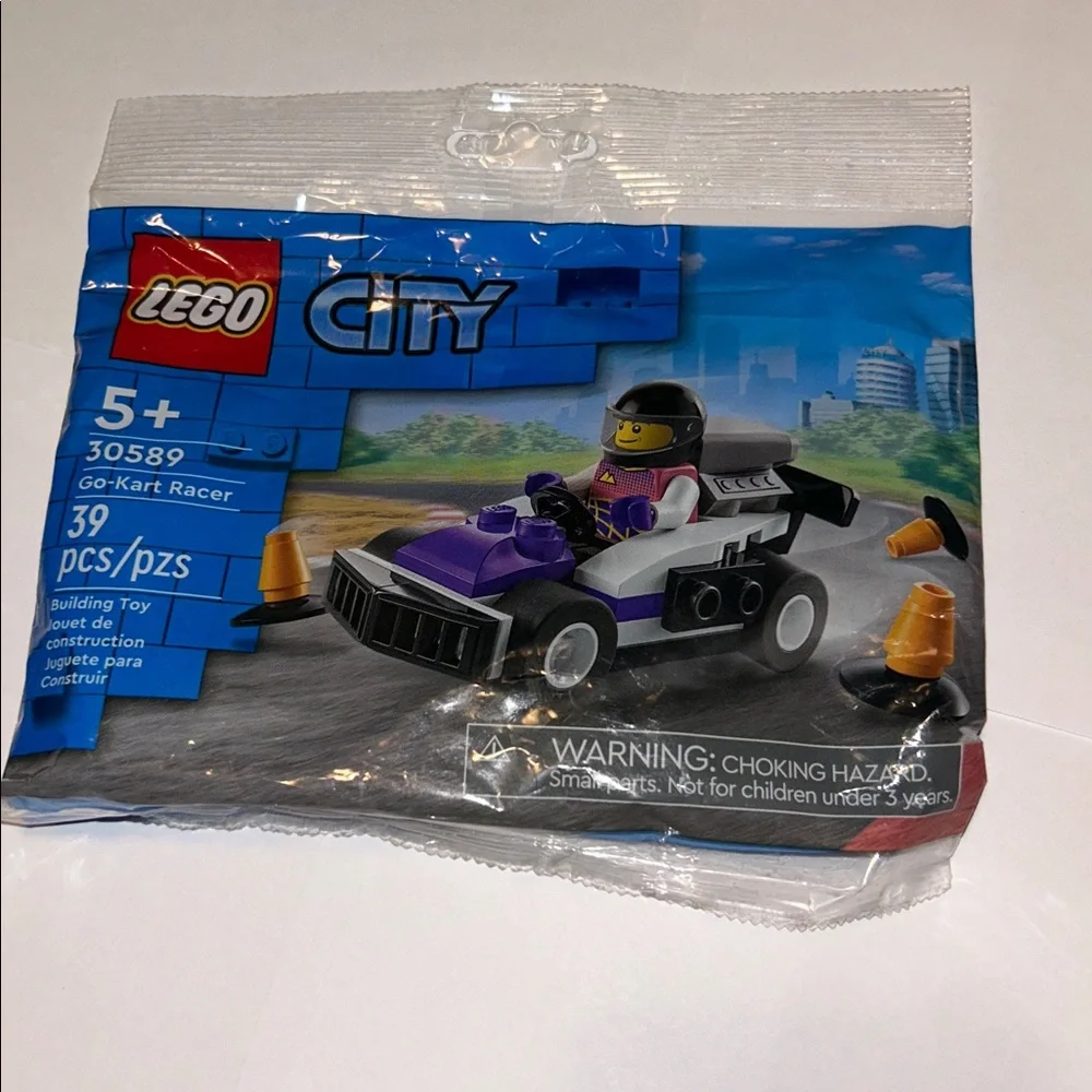LEGO City Purple Race Car Building Kits Set of 2 NEW